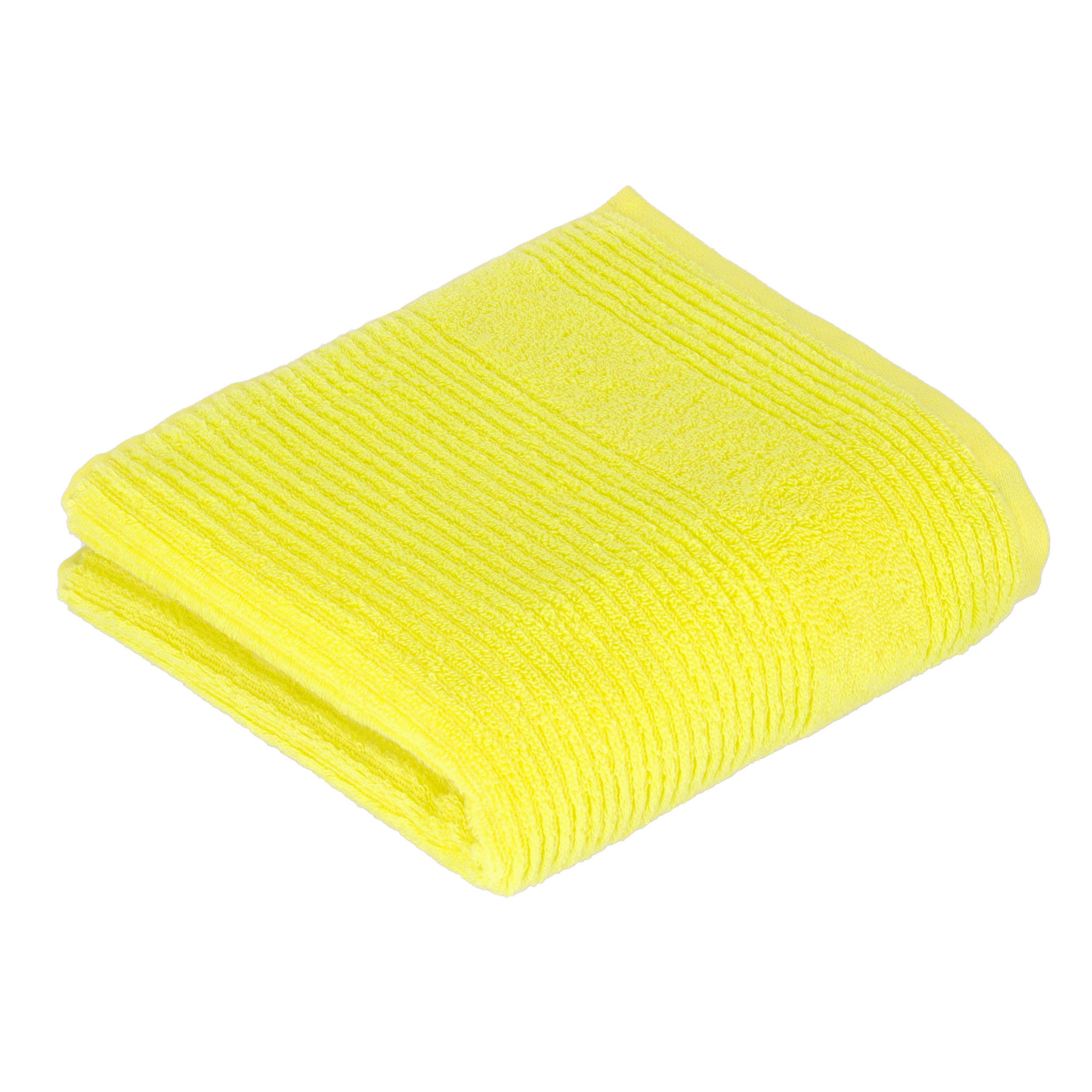RUČNÍK, 50/100 cm, žlutá - žlutá, Basics, textil (50/100cm) - Vossen