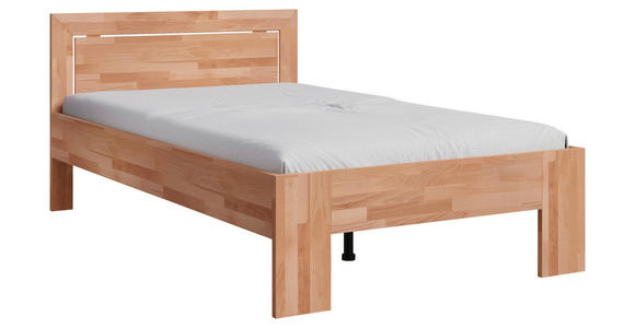 BETT 120/200 cm  in Kernbuche  - Kernbuche, Natur, Holz (120/200cm) - Linea Natura