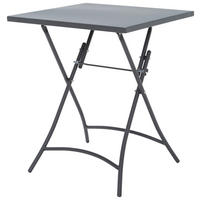 GARTENKLAPPTISCH 60/60/72 cm Metall quadratisch  - Anthrazit, KONVENTIONELL, Metall (60/60/72cm) - Ambia Garden