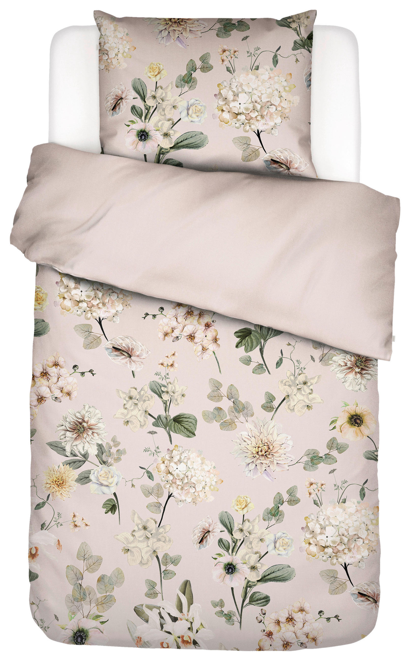 Essenza POSTEĽNÁ BIELIZEŇ, satén, svetloružová, 140/200 cm