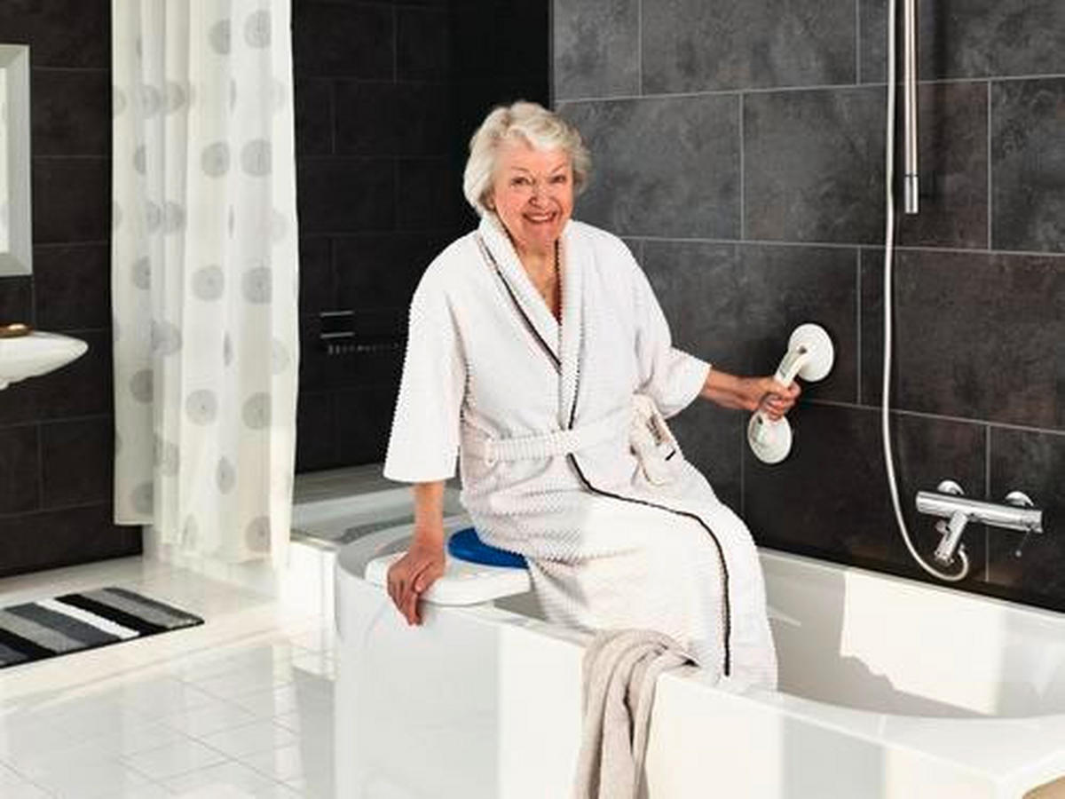 WANNENGRIFF 12,5/33,5/7 cm  - Weiß/Grau, Basics, Kunststoff (12,5/33,5/7cm)