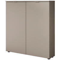 SCHUHSCHRANK Taupe, Beige, Kaschmir  - Taupe/Kaschmir, Design, Holzwerkstoff/Metall (100/103/22cm) - Livetastic