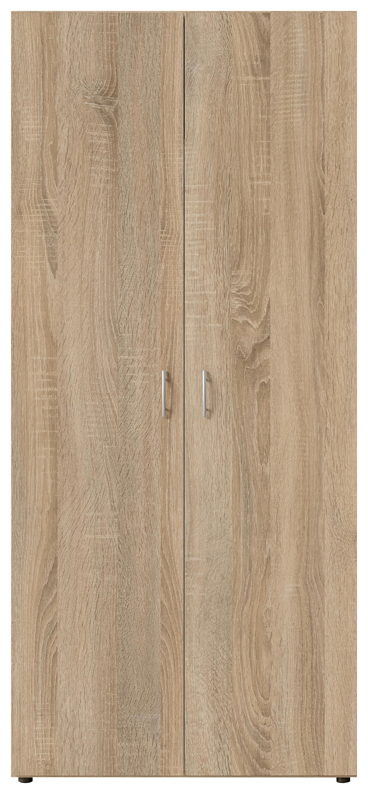 ORMAR SA KLASIČNIM VRATIMA boja hrasta  81/176/50,8 cm  - boja aluminijuma/boja hrasta, Osnovno, pločasti materijal/plastika (81/176/50,8cm) - Xora