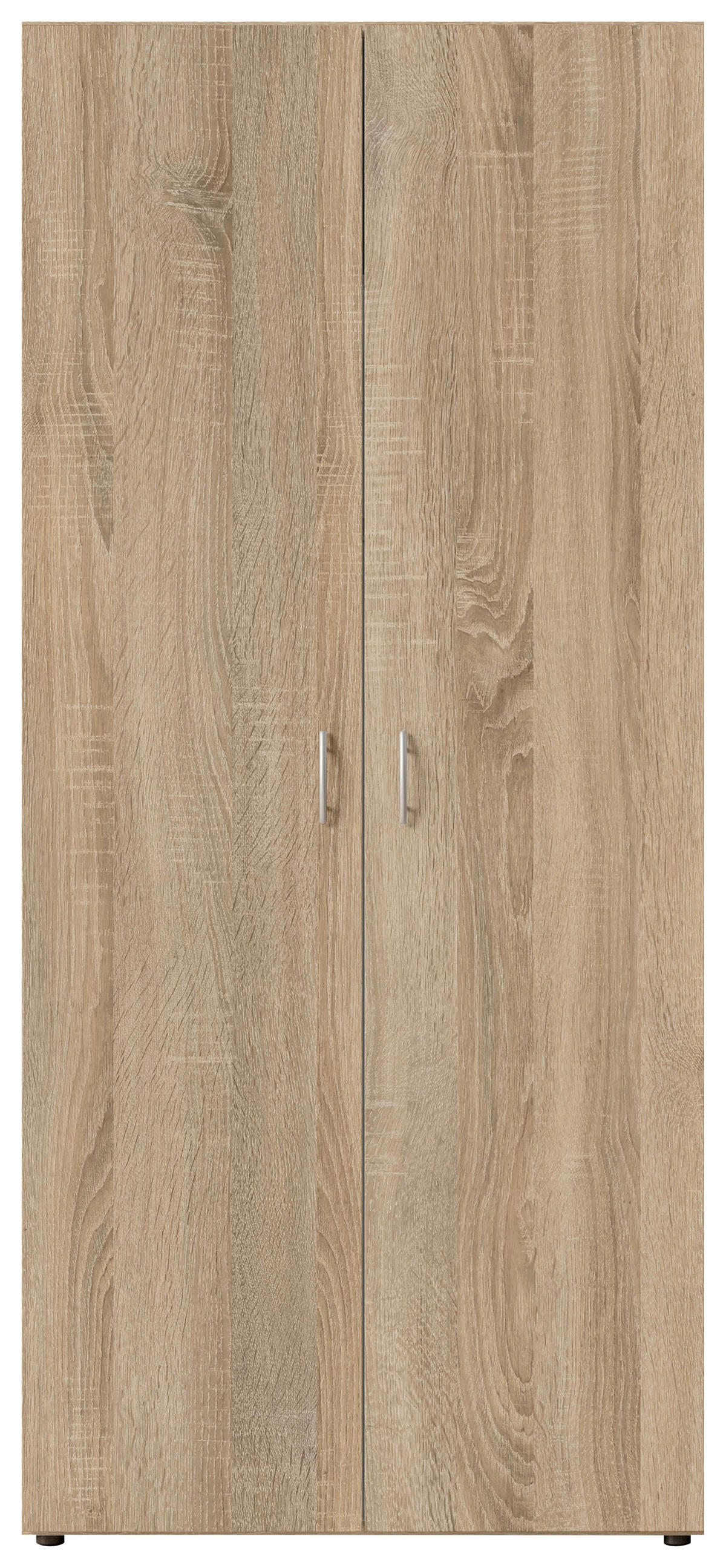 ORMAR SA KLASIČNIM VRATIMA boja hrasta  81/176/50,8 cm  - boja aluminijuma/boja hrasta, Osnovno, pločasti materijal/plastika (81/176/50,8cm) - Xora