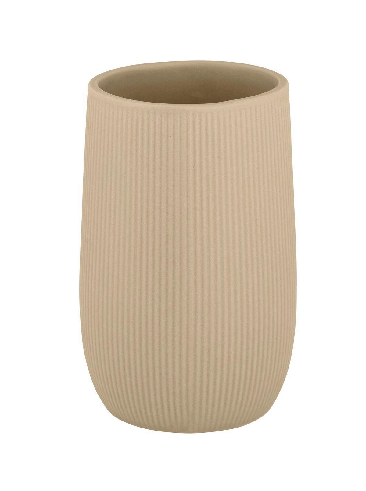 ZAHNPUTZBECHER FABLO  - Beige, Basics, Keramik (8/12/8cm) - Wenko