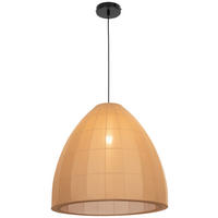 HÄNGELEUCHTE 48/120 cm  - Braun, Design, Textil/Metall (48/120cm) - Collet's Monde