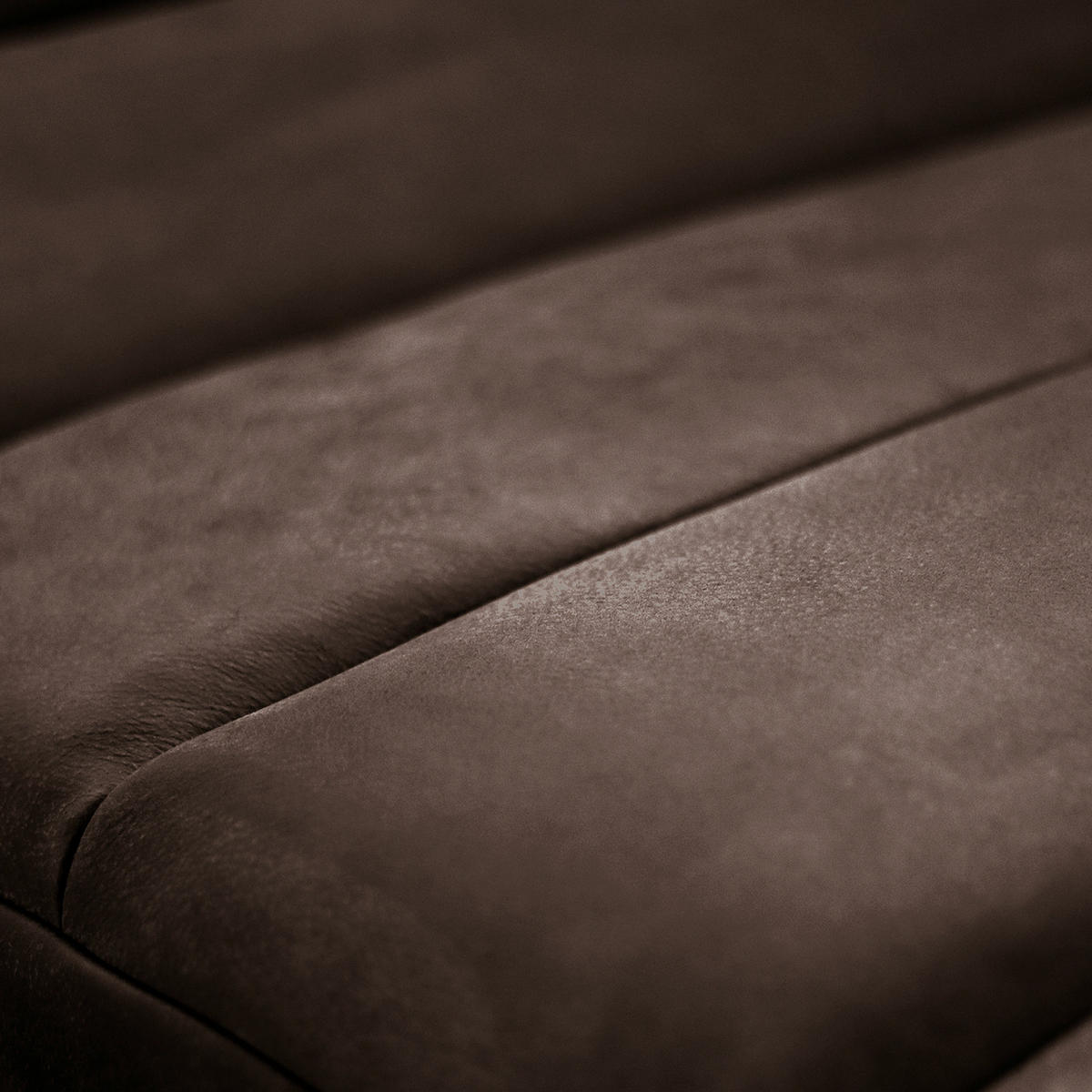 RELAXLIEGE Echtleder Dunkelbraun  - Dunkelbraun/Silberfarben, Design, Leder/Metall (65/65-95/171cm) - Livetastic