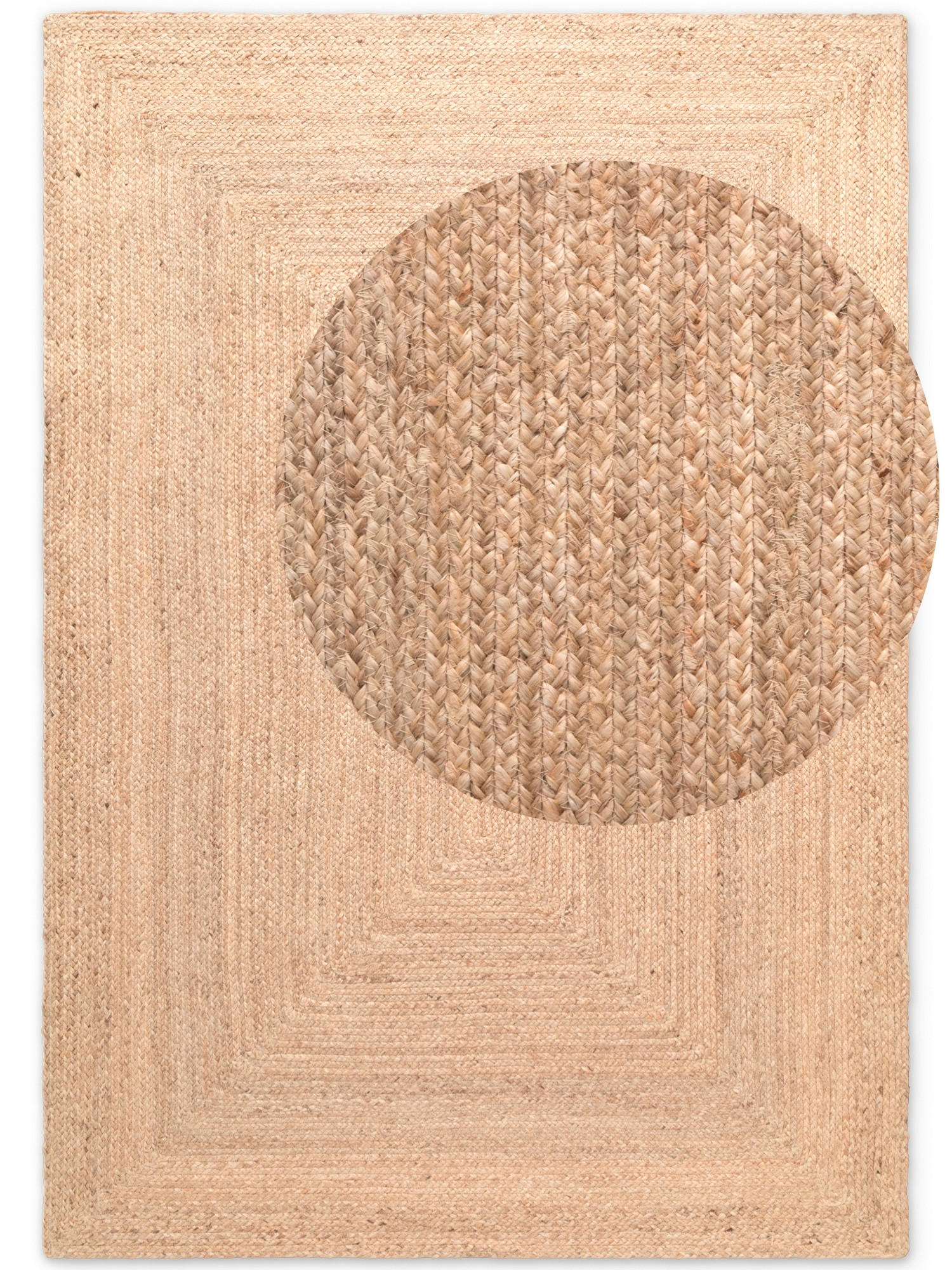 JUTETEPPICH 80/150 cm Sharmila Creme  - Creme, Basics, Textil (80/150cm) - Linea Natura