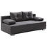 SCHLAFSOFA Webstoff Dunkelgrau - Chromfarben/Dunkelgrau, Design, Kunststoff/Textil (207/74-89/100cm) - Carryhome SCHLAFSOFA Webstoff Dunkelgrau - Chromfarben/Dunkelgrau, Design, Kunststoff/Textil (207/74-89/100cm) - Carryhome