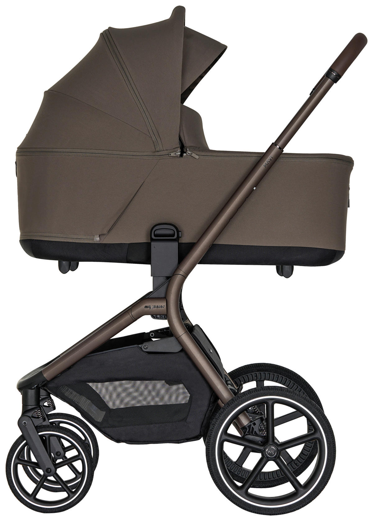 KOMBIKINDERWAGEN MAVI 2in1  - Mokka, Trend, Textil/Metall (92/55/110.5cm) - My Junior