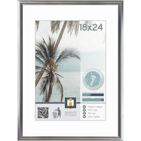 BILDERRAHMEN 25,2/19 cm  - Silberfarben, Basics, Glas/Kunststoff (25,2/19cm)