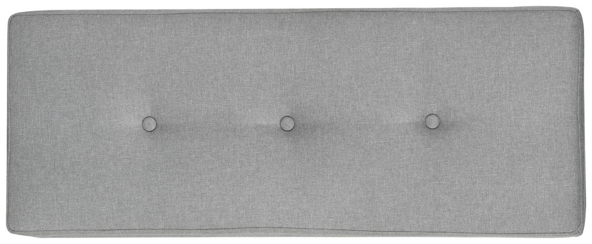 GARDEROBENBANK  in 95/41.5/37 cm  - Hellgrau/Schwarz, Design, Textil/Metall (95/41.5/37cm) - MID.YOU