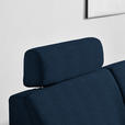 ECKSOFA  in Webstoff Dunkelblau  224/165 cm  - Schwarz/Dunkelblau, KONVENTIONELL, Kunststoff/Textil (224/165cm) - Xora