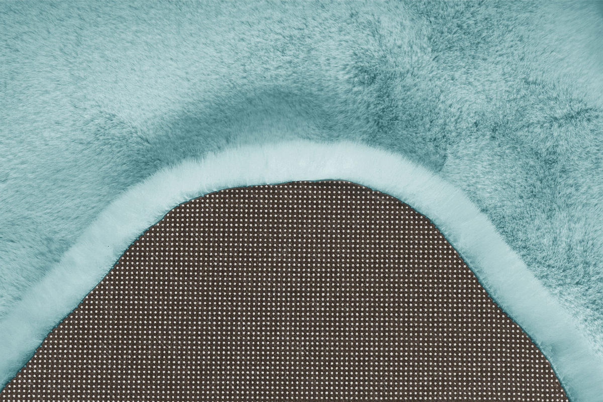 HOCHFLORTEPPICH 60/90 cm Rabbit Sheepskin 225 Türkis Türkis  - Türkis, KONVENTIONELL, Textil (60/90cm)