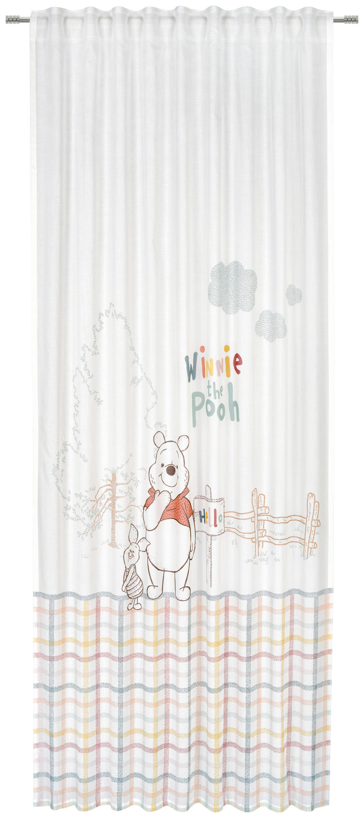 DETSKÝ ZÁVES, polopriehľadné,  - biela, Design, textil (135/255cm) - Disney
