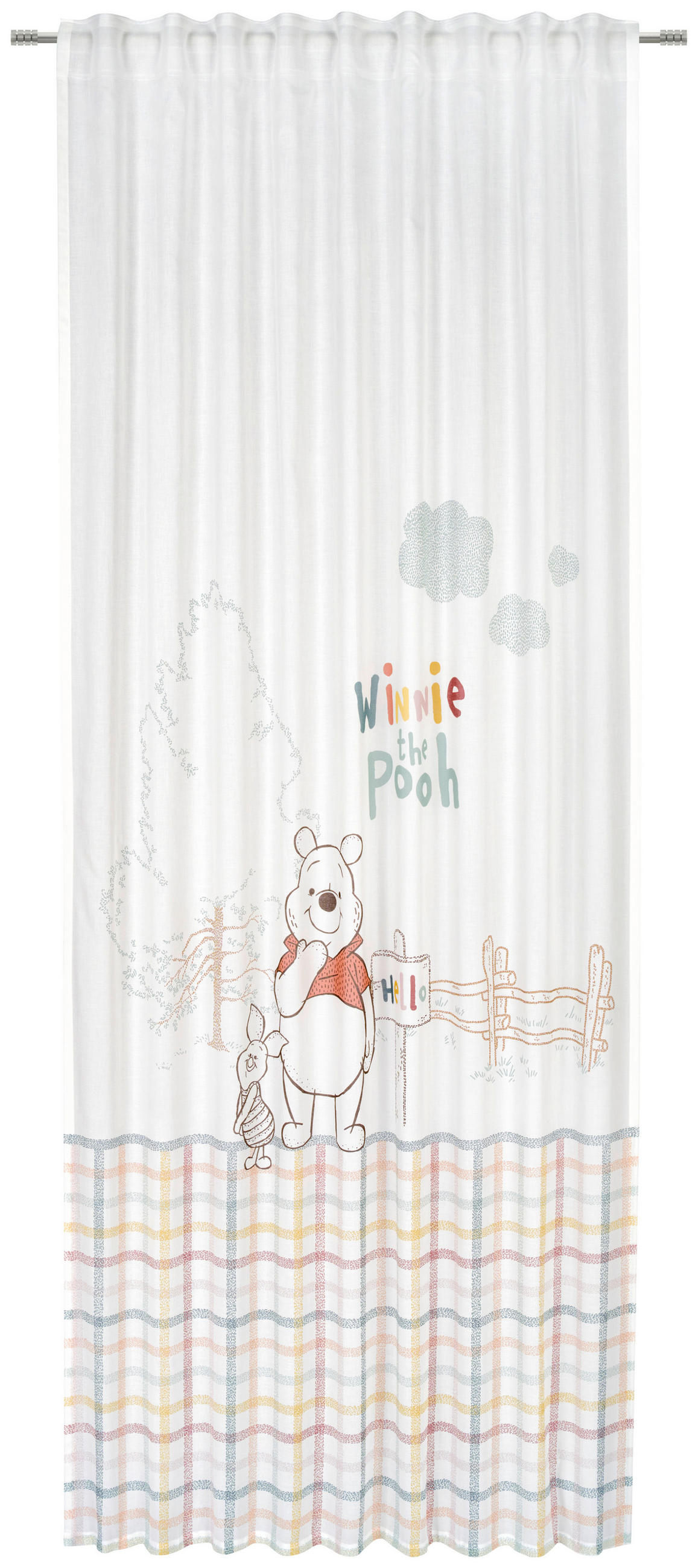 DETSKÝ ZÁVES, polopriehľadné,  - biela, Design, textil (135/255cm) - Disney