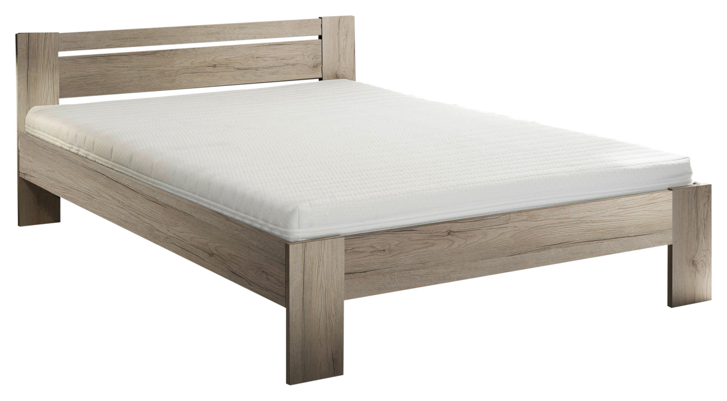 BETT 140/200 cm  in Eiche San Remo  - Eiche San Remo, KONVENTIONELL (140/200cm) - Boxxx