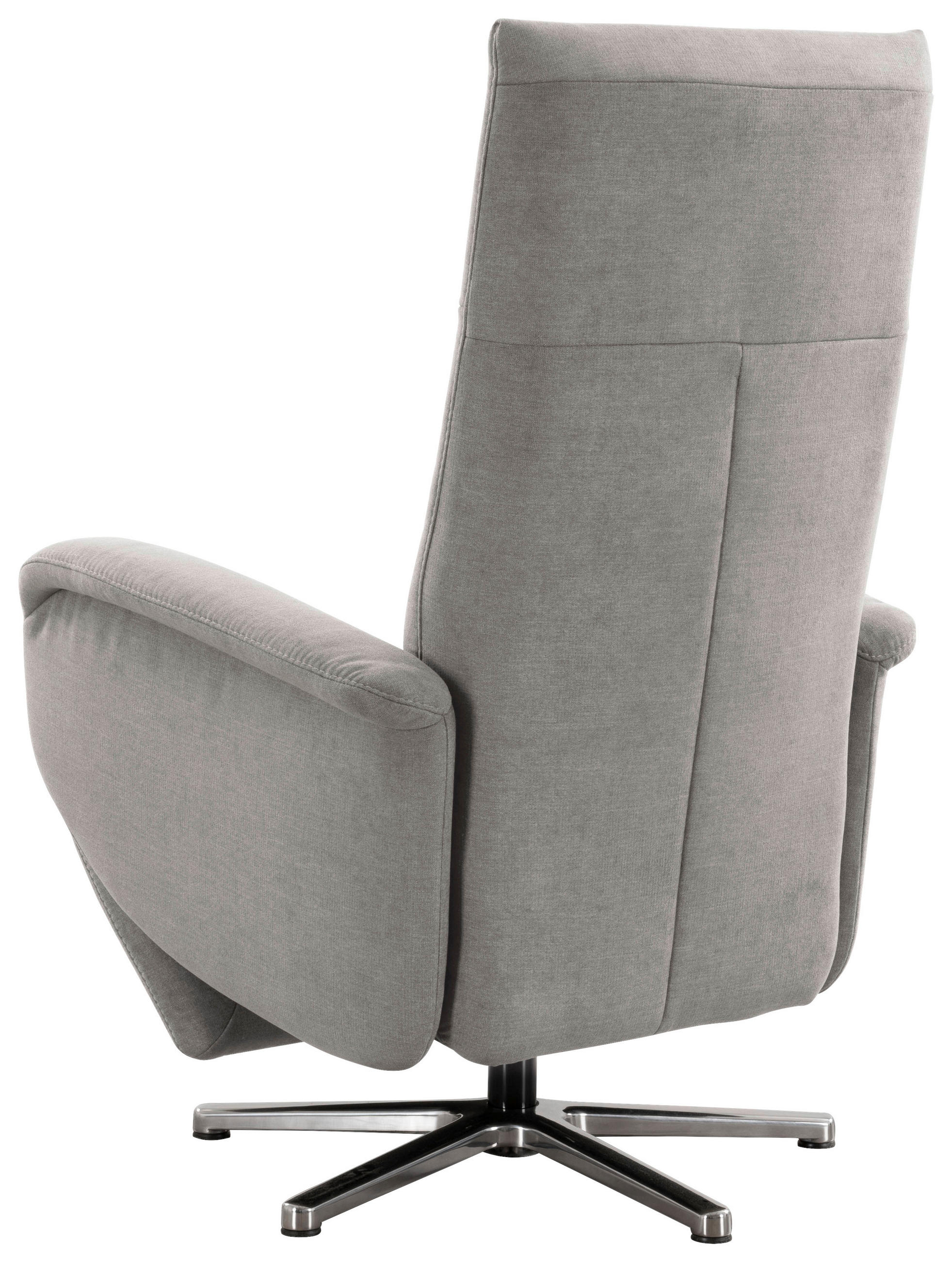 DREHSTUHL Flachgewebe Silberfarben  - Chromfarben/Silberfarben, KONVENTIONELL, Textil/Metall (75/112/82cm) - Sit & More