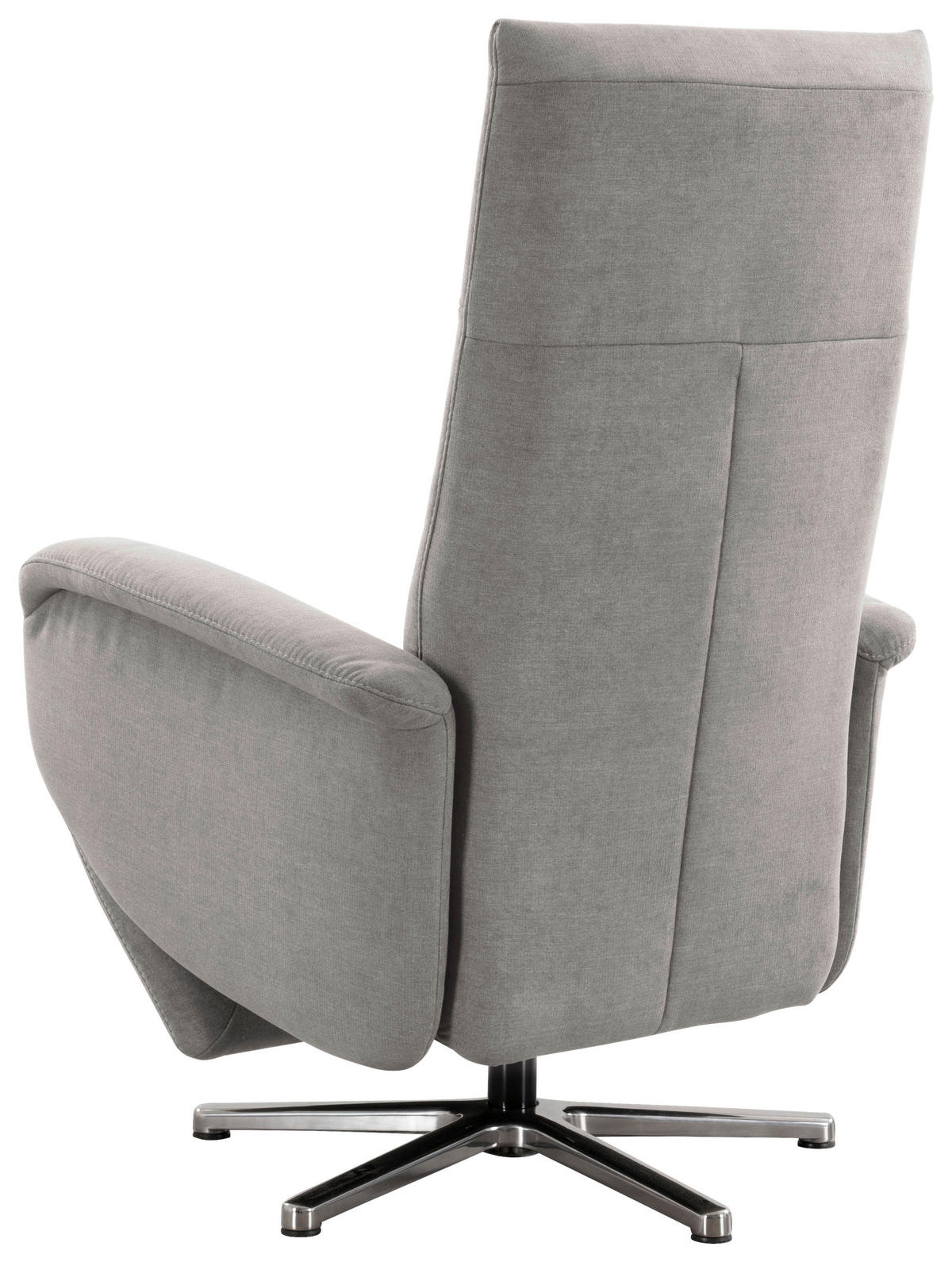 RELAXSESSEL Flachgewebe    - Chromfarben/Silberfarben, KONVENTIONELL, Textil/Metall (75/112/82cm) - Sit & More
