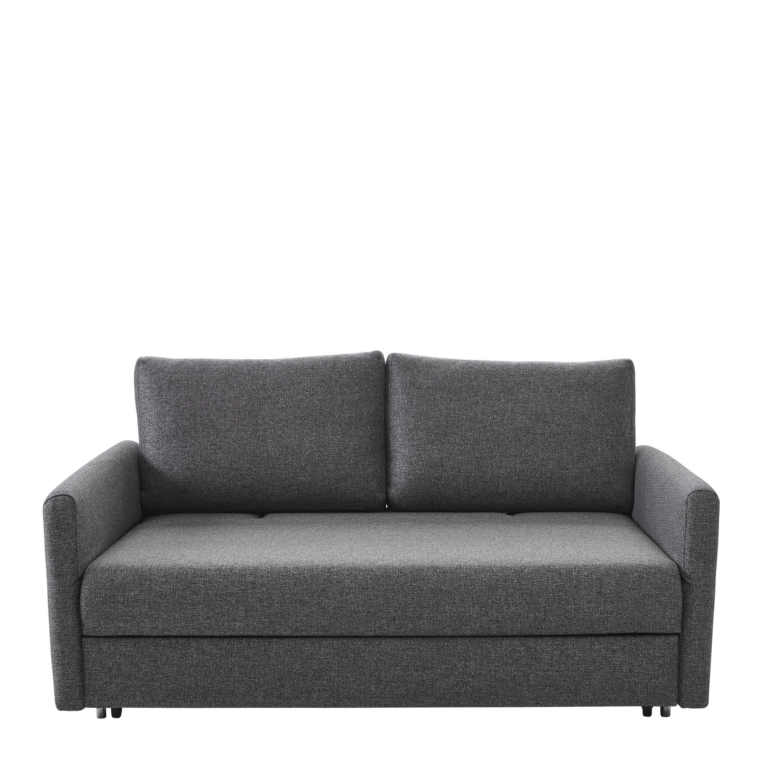 SCHLAFSOFA Flachgewebe Grau  - Grau, Design, Textil (166-204/88/110-120cm) - Bali
