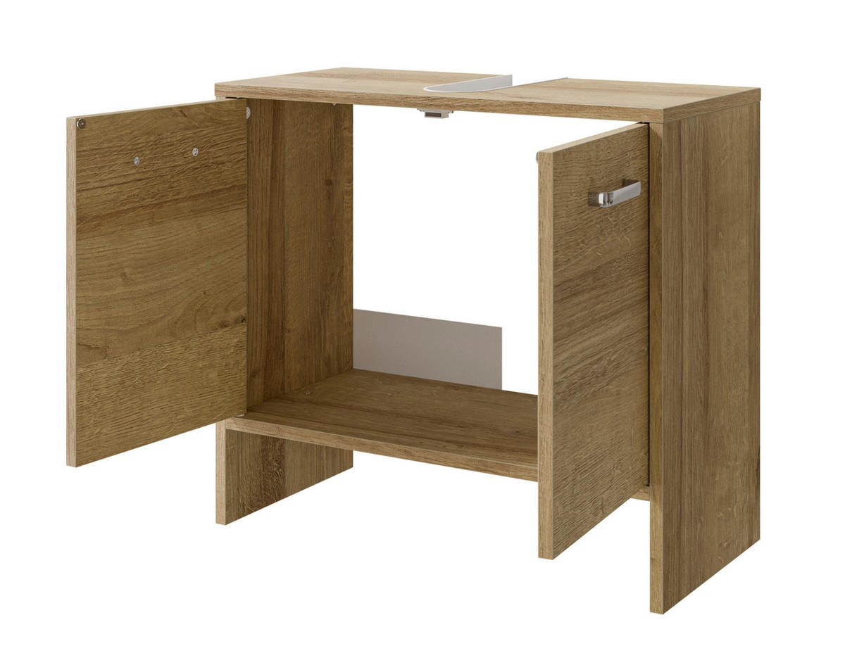 WASCHBECKENUNTERSCHRANK 60,6/54,3/28,4 cm  - Chromfarben/Eichefarben, Basics, Holzwerkstoff (60,6/54,3/28,4cm) - Pelipal