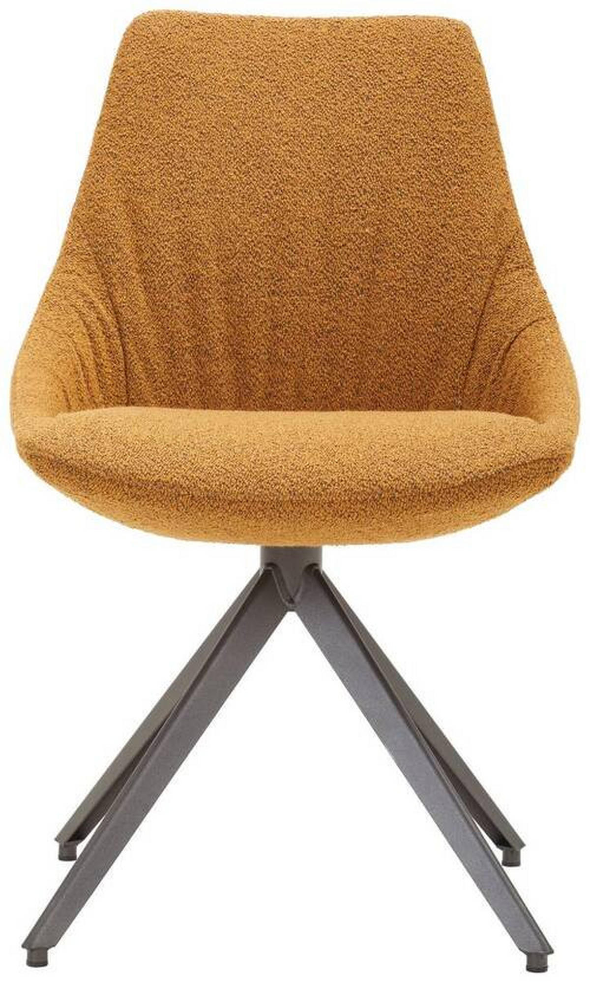 STUHL Bouclé Bronzefarben  - Anthrazit/Bronzefarben, Design, Textil/Metall (55/87/62cm) - Bert Plantagie