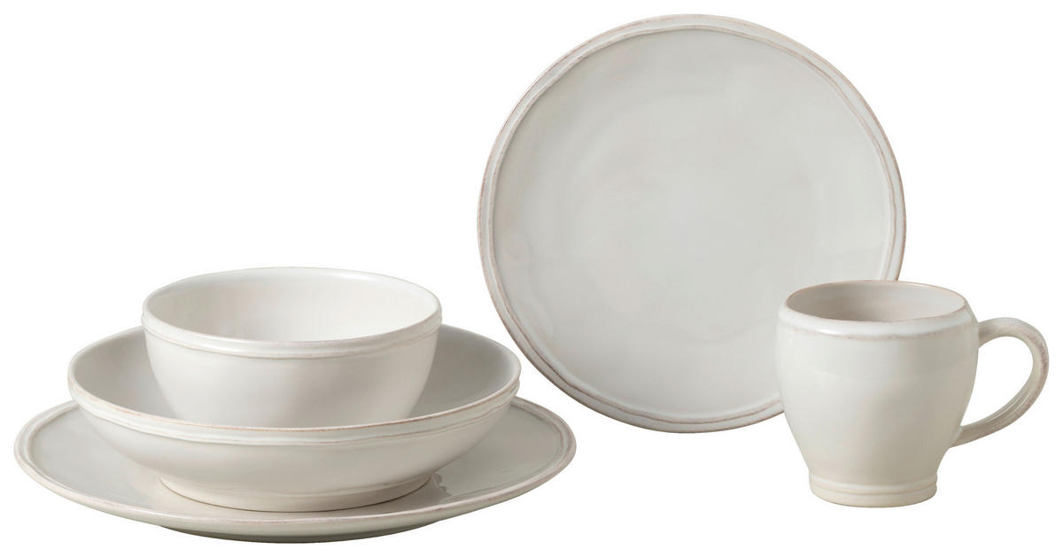 KOMBISERVICE Weiß FONTANA 5-teilig 1 Personen  - Weiß, Basics, Keramik - Costa Nova