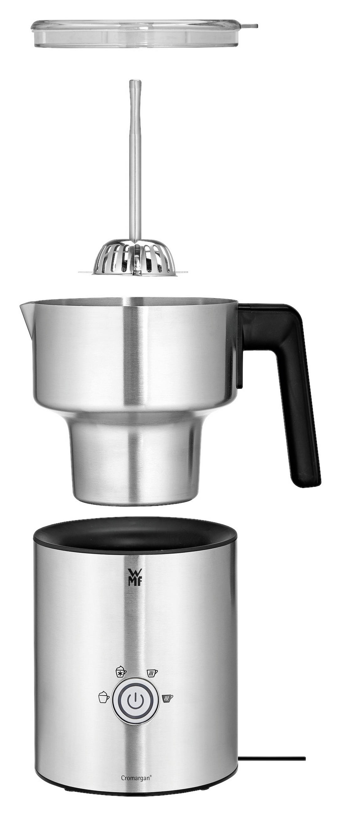 MILCHSCHÄUMER   - Silberfarben/Schwarz, Design, Kunststoff/Metall (350ml) - WMF