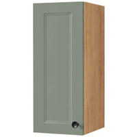 KÜCHENOBERSCHRANK 30/72/35 cm  in Grün, Eichefarben  - Eichefarben/Schwarz, MODERN, Holzwerkstoff/Metall (30/72/35cm) - Nobilia