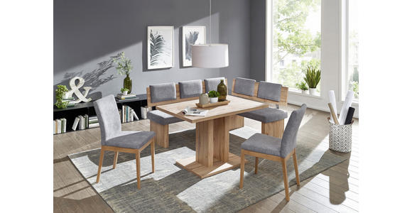ESSTISCH in Holzwerkstoff 120(160)/80/76 cm - Eichefarben, KONVENTIONELL, Holzwerkstoff (120(160)/80/76cm) - Cantus