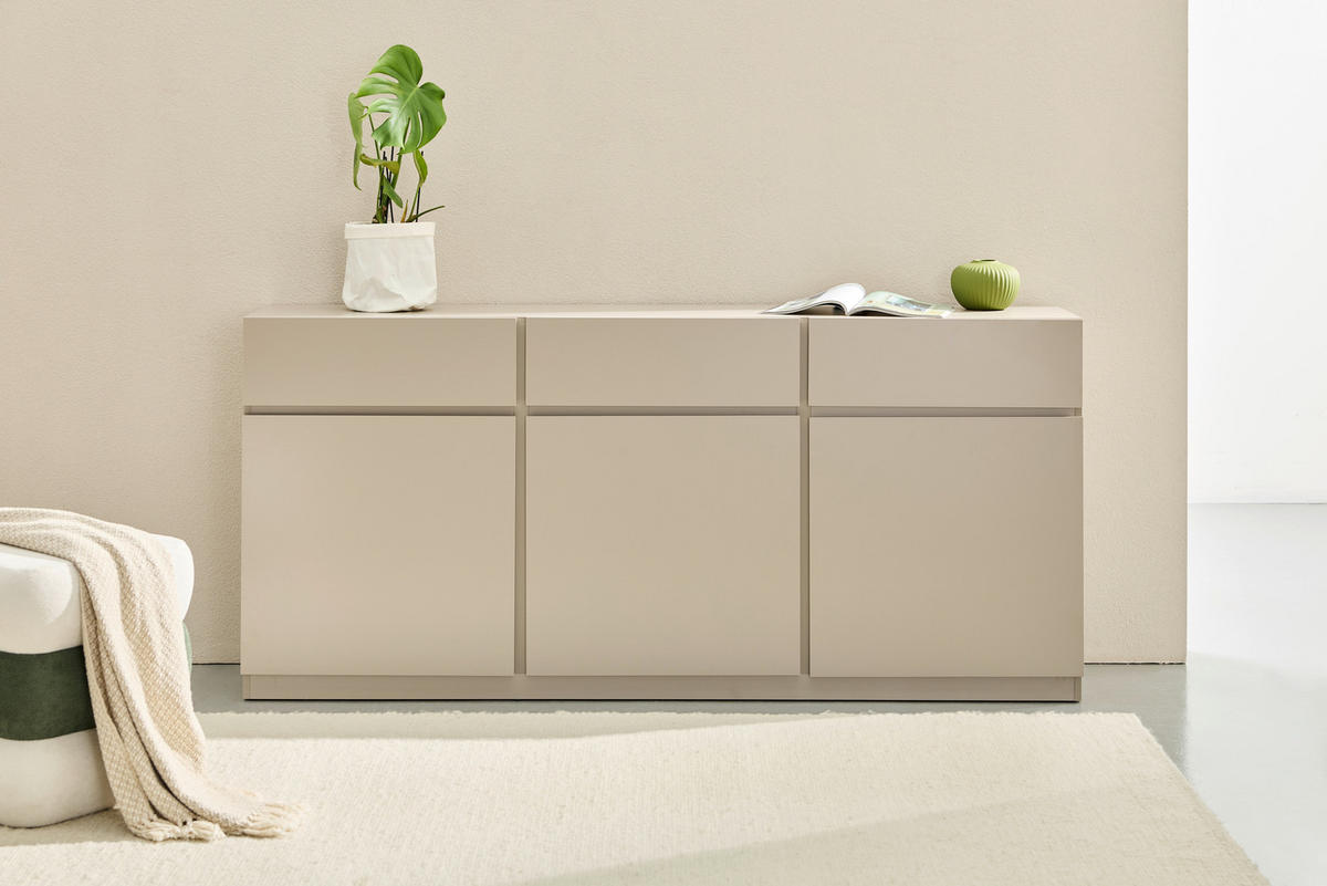 SIDEBOARD Bern 179,9/82,4/40 cm 3 Schublade(n)  - Beige, Design, Holzwerkstoff (179,9/82,4/40cm) - MID.YOU
