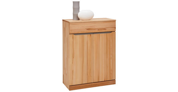 SCHUHSCHRANK - Buchefarben/Grau, Natur, Holz/Holzwerkstoff (80/107/38cm) - Valnatura