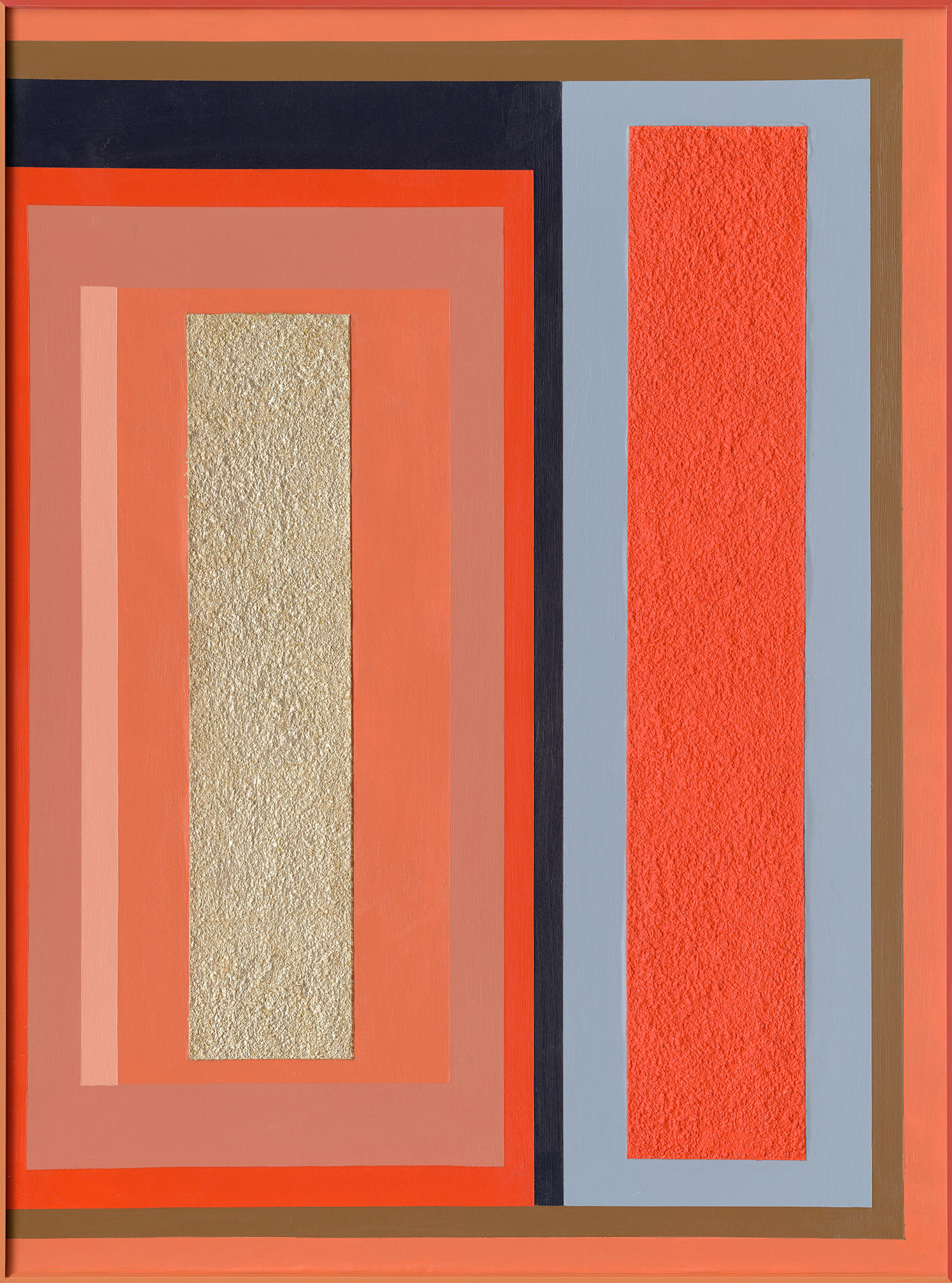 Pictură În Ulei 70/100 cm  - albastru deschis/auriu, Design, plastic/metal (70/100cm) - Monee