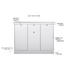 KOMMODE - Silberfarben/Weiß, ROMANTIK / LANDHAUS, Holzwerkstoff/Metall (120/90/40cm) - Carryhome KOMMODE - Silberfarben/Weiß, ROMANTIK / LANDHAUS, Holzwerkstoff/Metall (120/90/40cm) - Carryhome