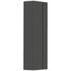 GARDEROBENSCHRANK Gardasee  in 60/179/33 cm  - Anthrazit, Design, Holzwerkstoff (60/179/33cm) - Moderano