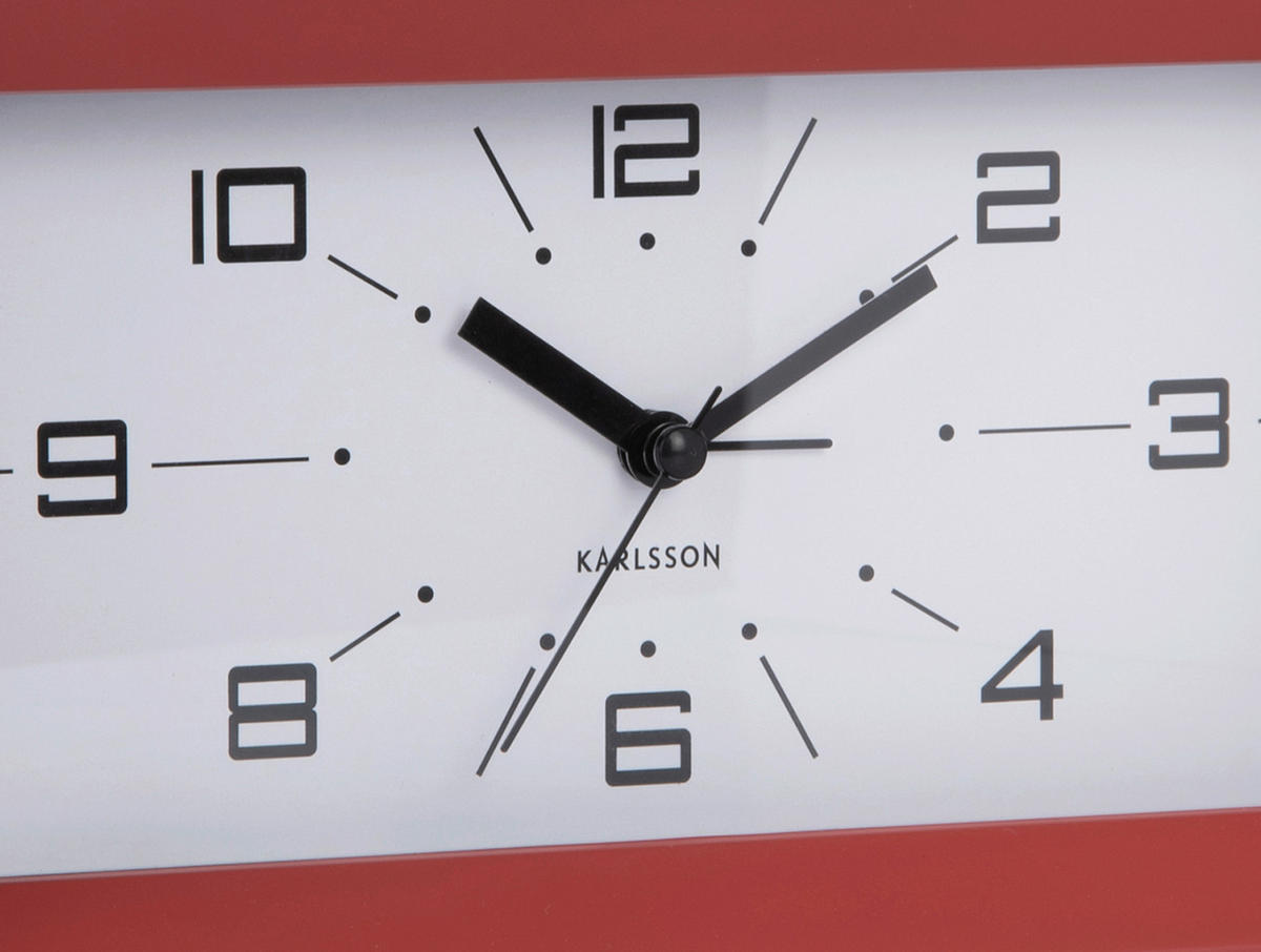WANDUHR  Rostfarben  - Rostfarben, Basics, Kunststoff (20/11/6cm) - Karlsson