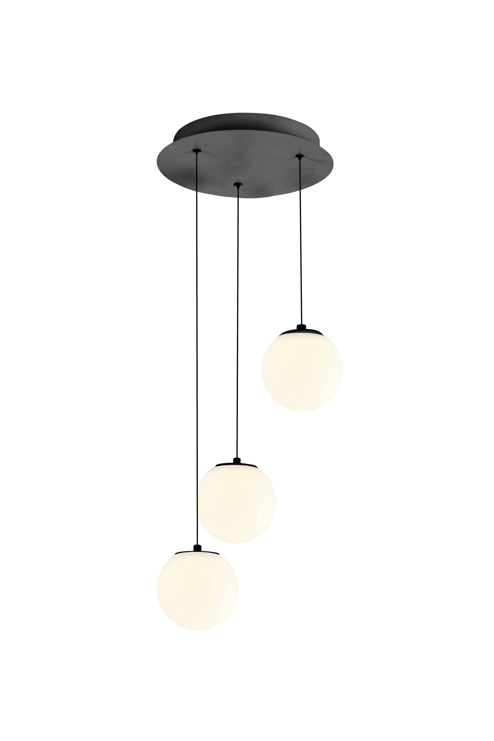 LUSTER  30/120 cm      - bela/crna, Osnovno, staklo/metal (30/120cm)