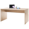 PISALNA MIZA leseni material hrast sonoma  - bela/hrast sonoma, Basics, leseni material (150/75/75cm) - Carryhome
