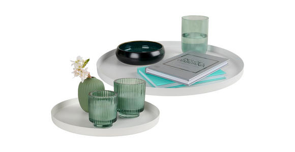 TABLETT 40/2 cm    - Weiß, Basics, Metall (40/2cm) - Ambia Home