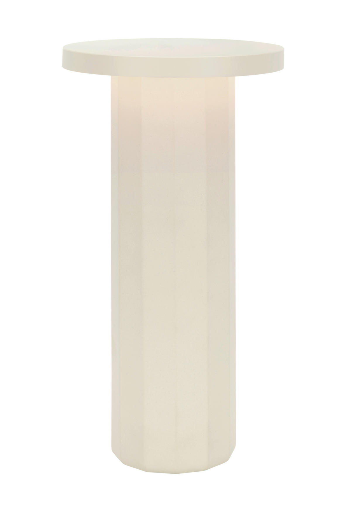 STOLNÍ LAMPA NA BATERIE, dotykový stmívač, 16/31,6 cm  - pískové barvy, Design, kov/kámen (16/31,6cm) - Dieter Knoll