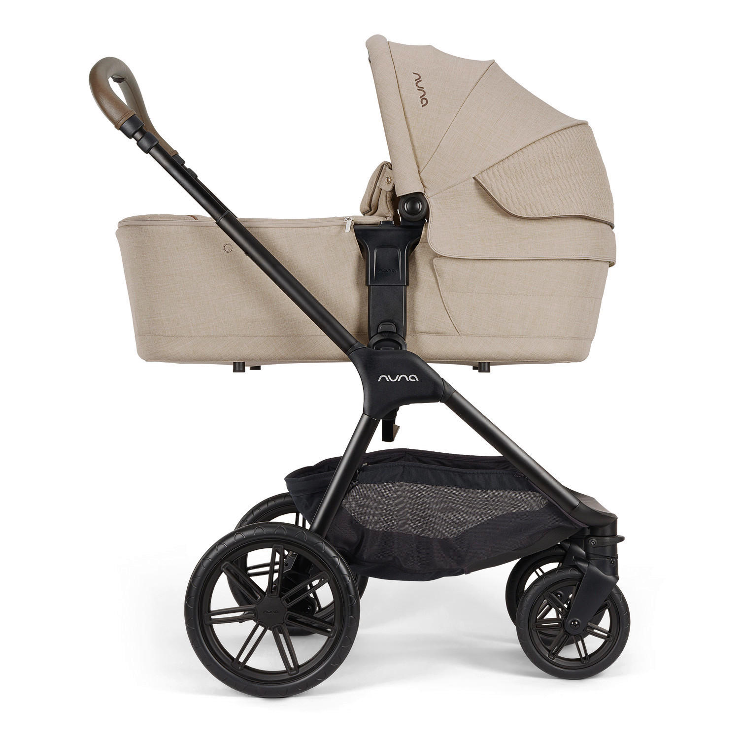 KINDERWAGENSET  TRIV lx  Cosmopolitan  - Sandfarben/Schwarz, Basics, Kunststoff/Metall (58/109/93,5cm) - Nuna