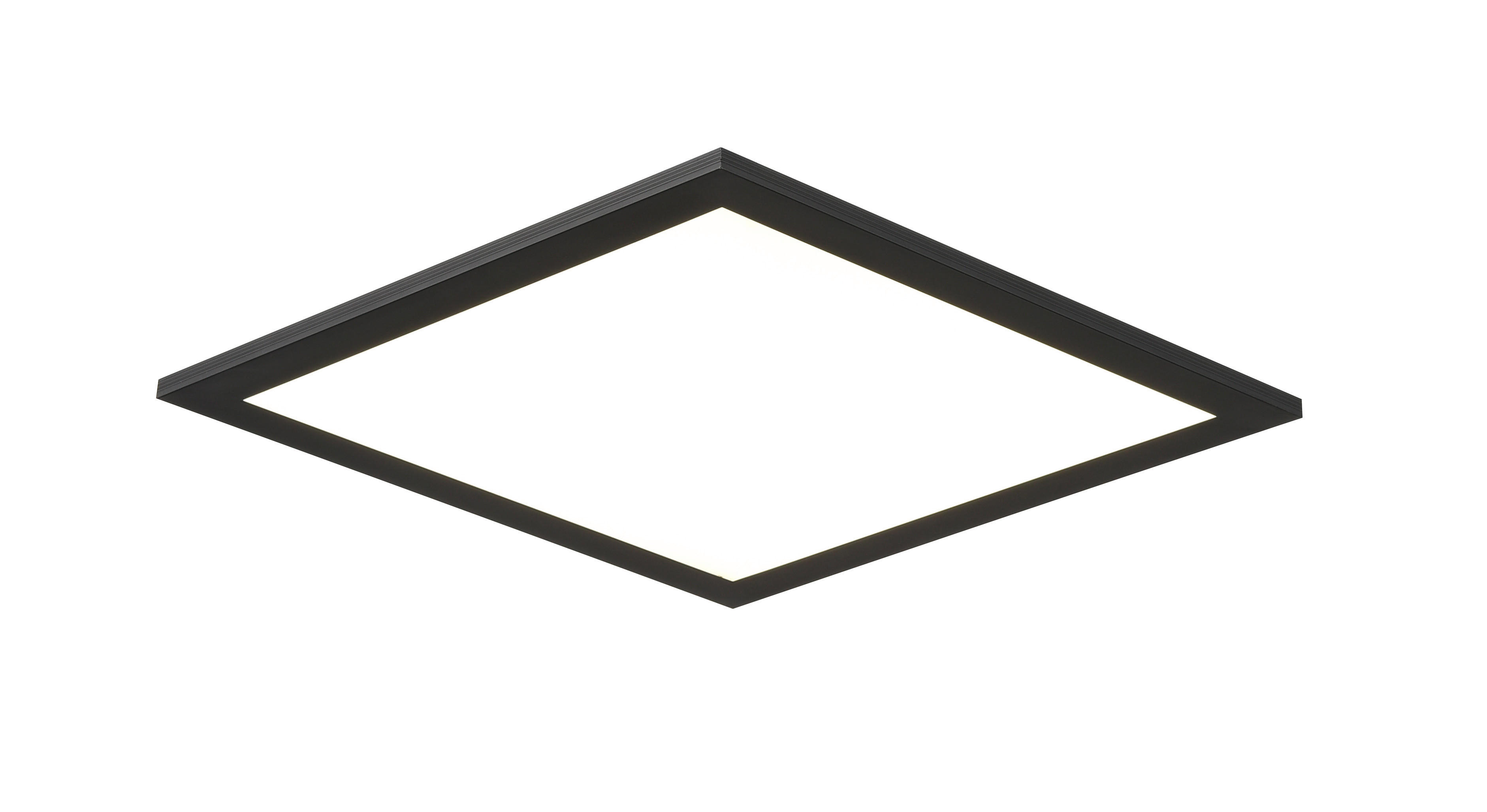 LED-PANEEL 30/30/4,5 cm  - Schwarz/Weiß, Basics, Kunststoff/Metall (30/30/4,5cm) - Novel