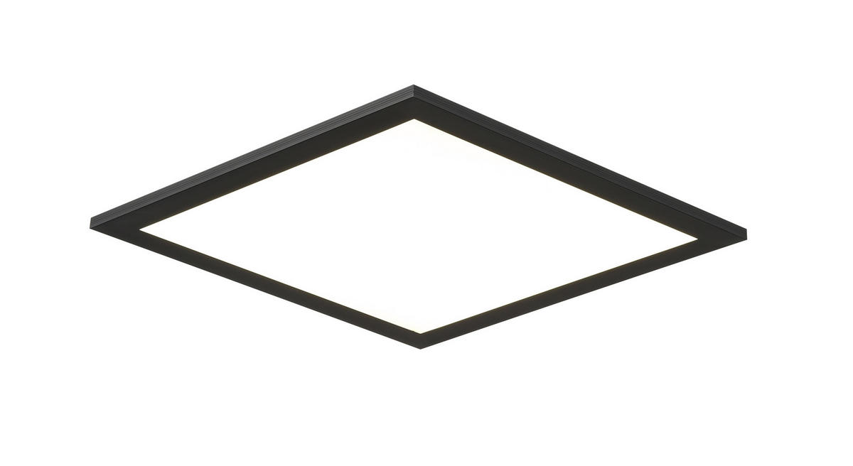 LED-PANEEL - Schwarz, Basics, Kunststoff/Metall (30/30/4,5cm) - Novel