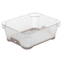 FÖRVARINGSKORG 20/16/7 cm   - taupe, Basics, plast (20/16/7cm)