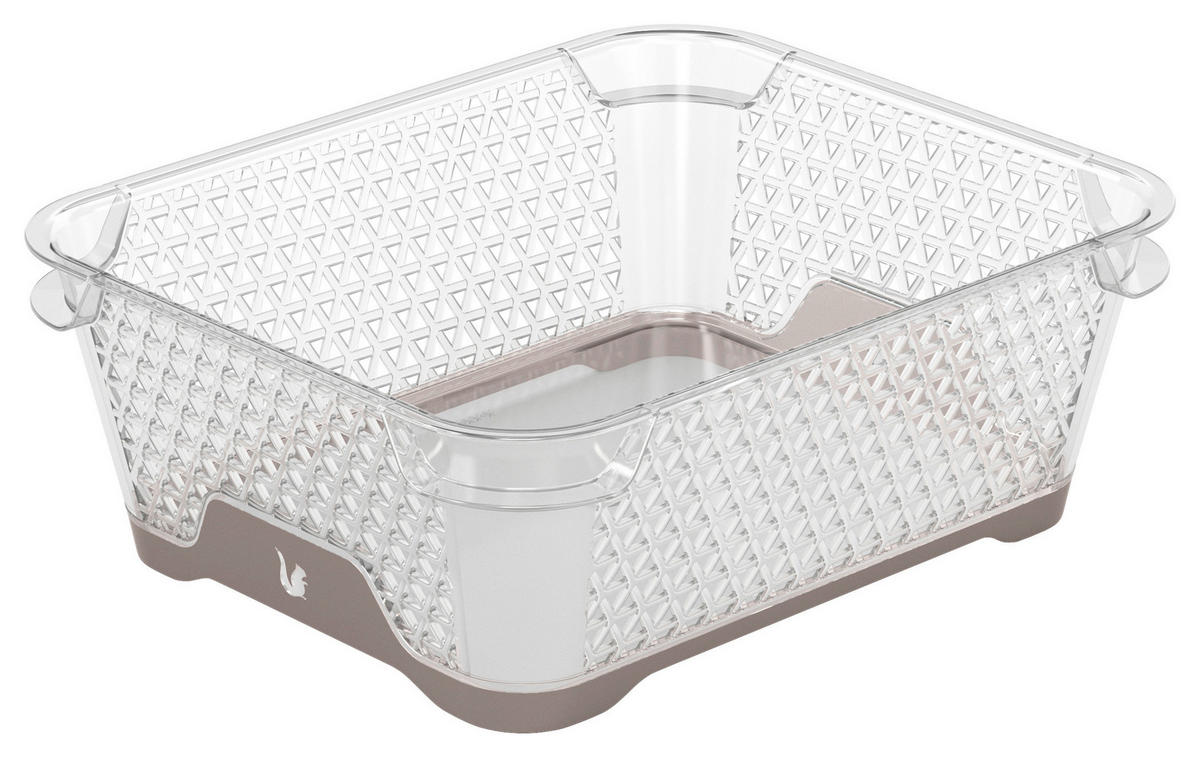 FÖRVARINGSKORG 20/16/7 cm   - taupe, Basics, plast (20/16/7cm)