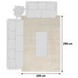 HOCHFLORTEPPICH BELLEVUE - Creme, Basics, Textil (200/290cm) - Novel