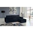 ECKSOFA Anthrazit Chenille - Anthrazit/Schwarz, KONVENTIONELL, Kunststoff/Textil (272/168cm) - Carryhome