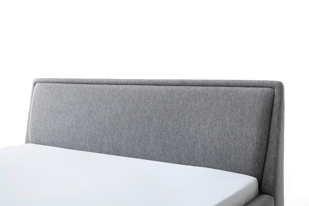 POLSTERBETT Lattenrost, Bettkasten 140/200 cm  in Grau  - Eichefarben/Grau, MODERN, Holz/Textil (140/200cm) - Livetastic
