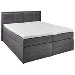 BOXSPRINGBETT 180/200 cm  in Anthrazit  - Anthrazit/Schwarz, KONVENTIONELL, Kunststoff/Textil (180/200cm) - Carryhome