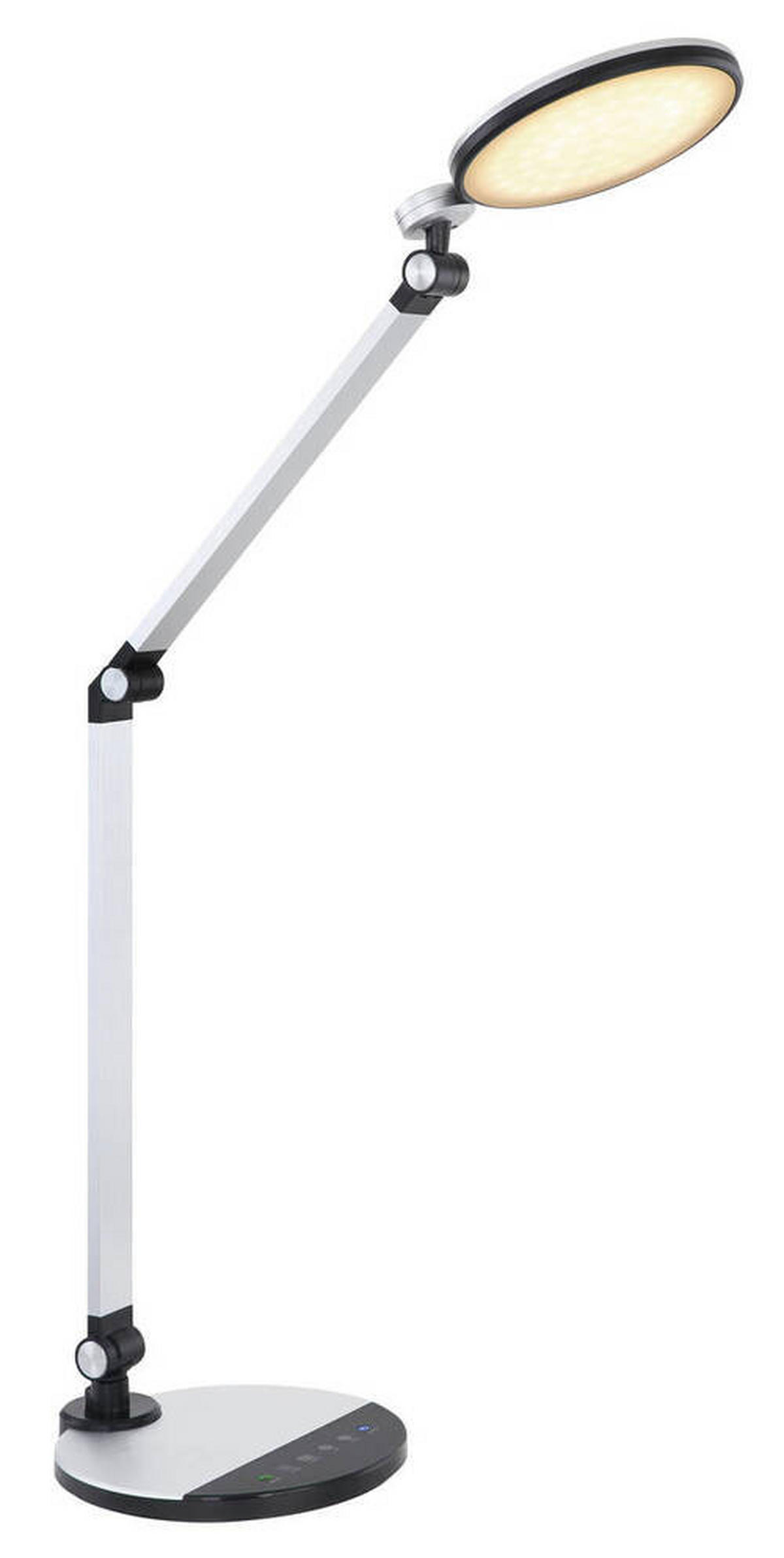 LED-SVETILKA ZA PISALNO MIZO     50/19,2/90,5 cm          - srebrne barve/črna, Design, kovina/umetna masa (50/19,2/90,5cm) - Globo